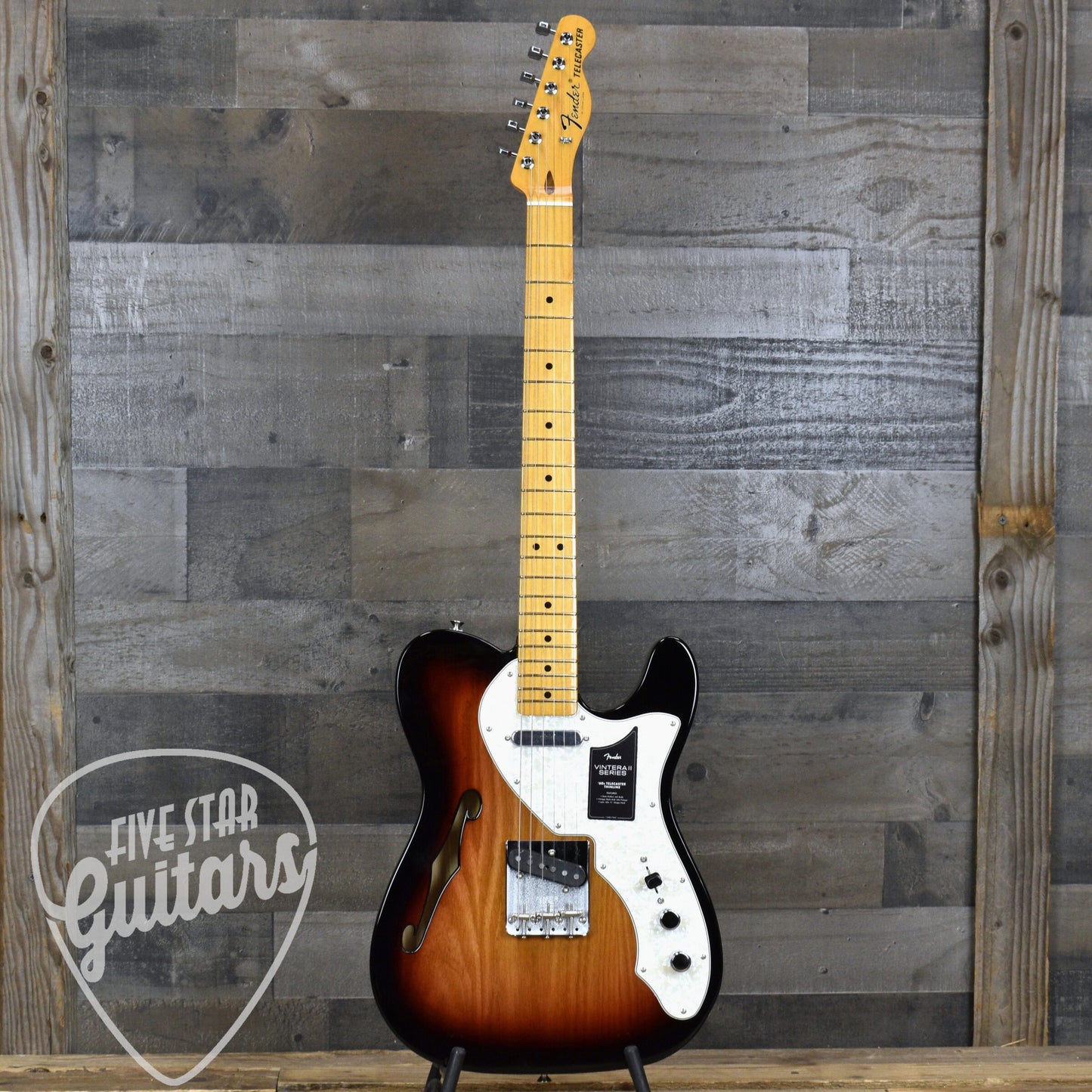 Fender Vintera II '60s Telecaster Thinline - 3-Color Sunburst with Gig Bag