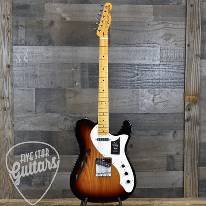 Fender Vintera II '60s Telecaster Thinline - 3-Color Sunburst with Gig Bag