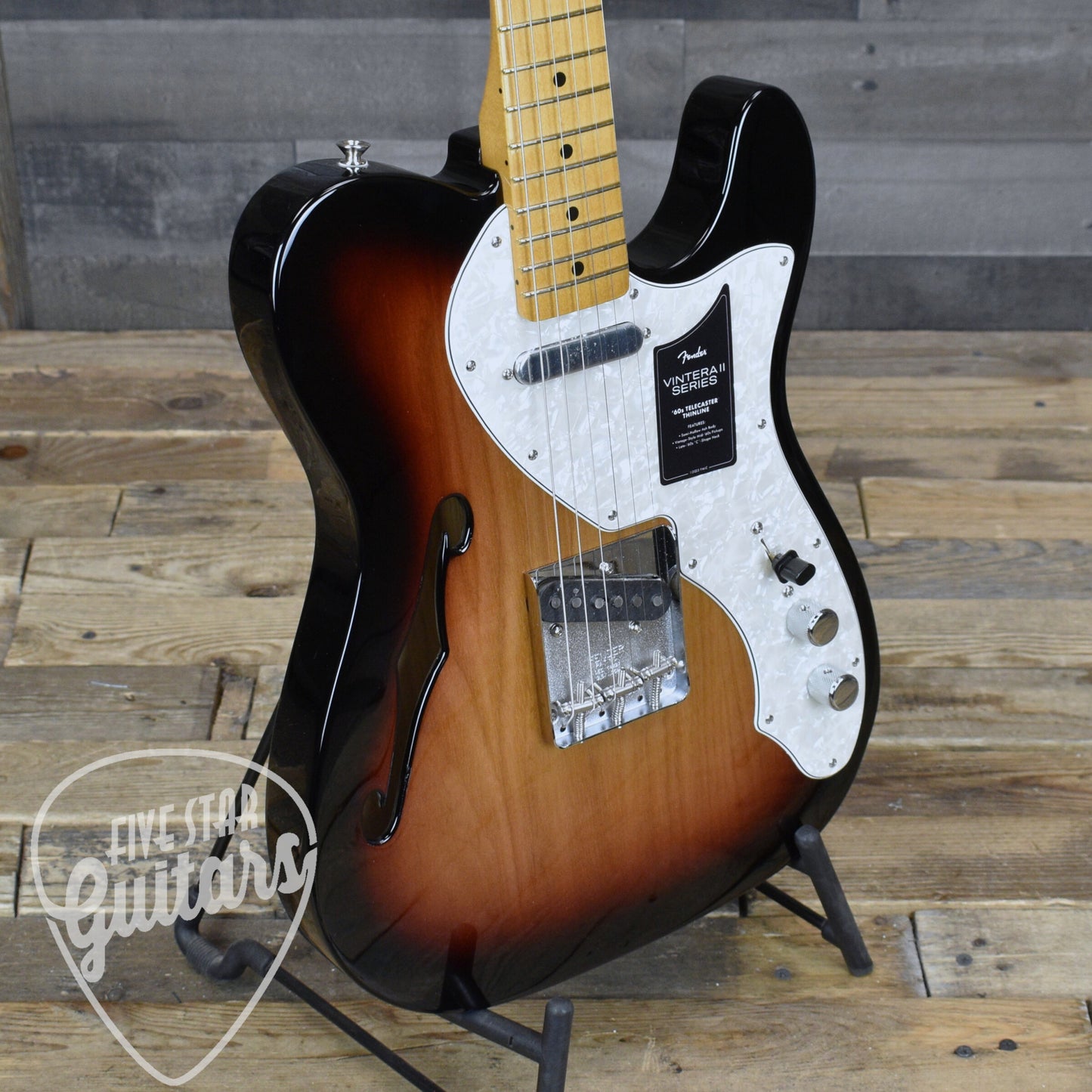 Fender Vintera II '60s Telecaster Thinline - 3-Color Sunburst with Gig Bag