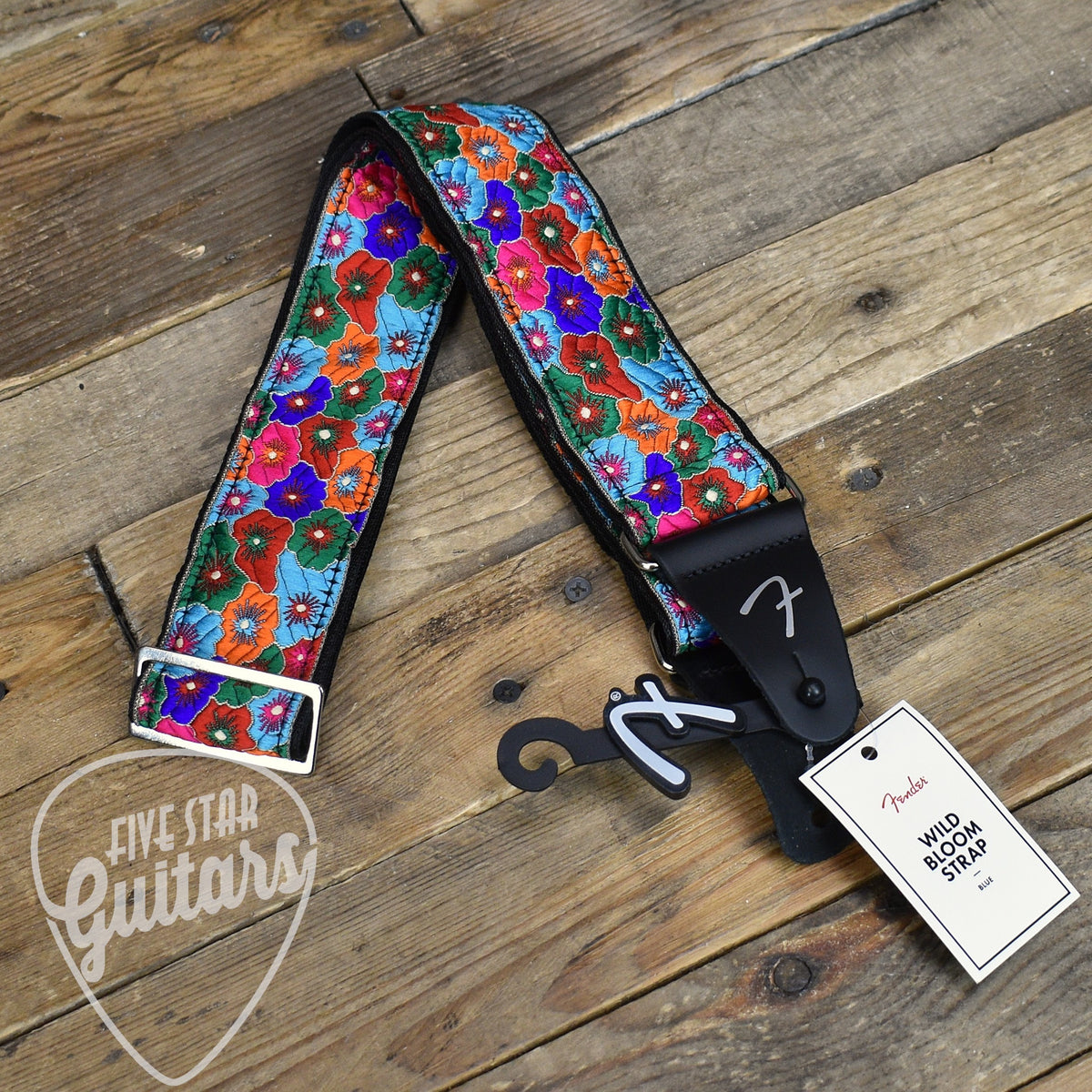 Fender Wild Bloom Strap - Blue