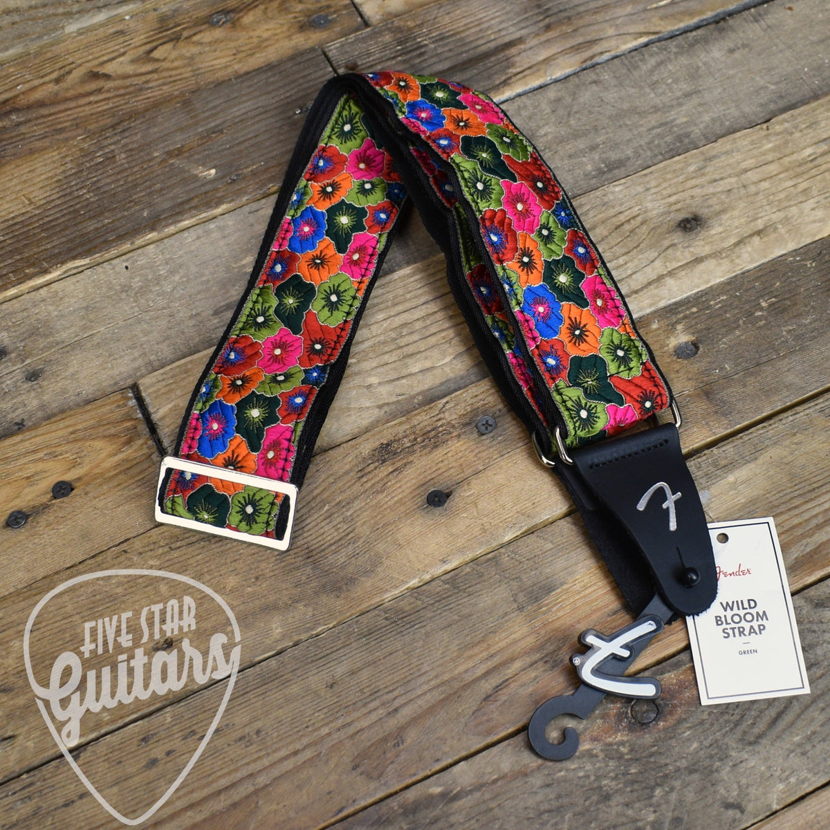 Fender Wild Bloom Strap - Green