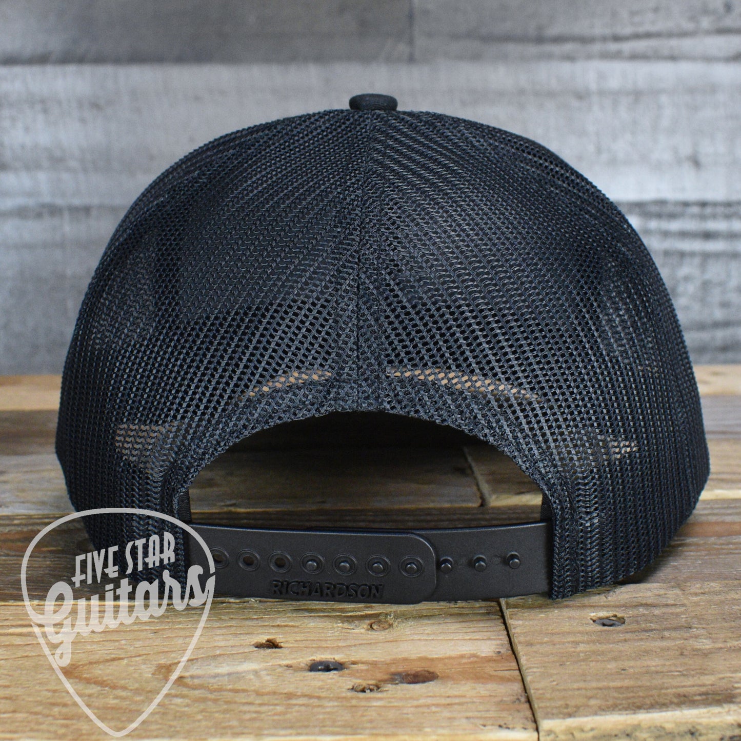 Five Star Guitars Snapback Trucker Cap - Black with PDX Carpet Patch
