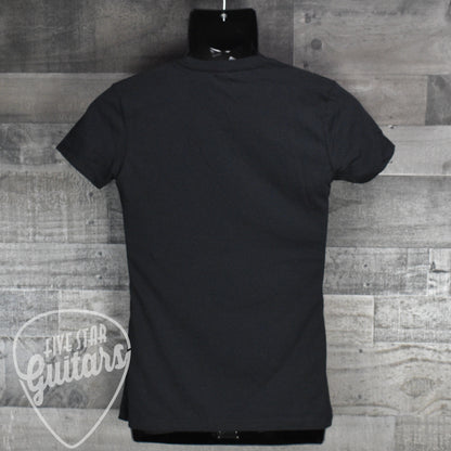 Five Star Guitars Women's Shirt - PDX Carpet Logo on Black - XL
