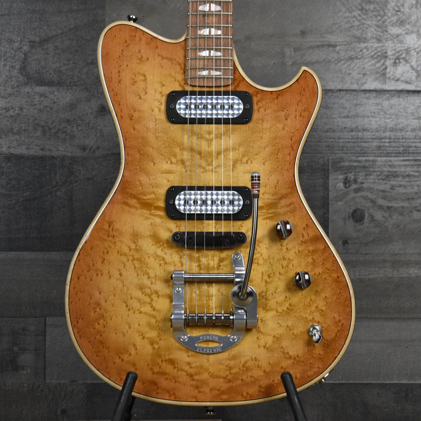 Five Star Select Powers Electric A Type Select Birdseye Maple Top - CamTail - Pale Ale with Powers Electric Gigbag