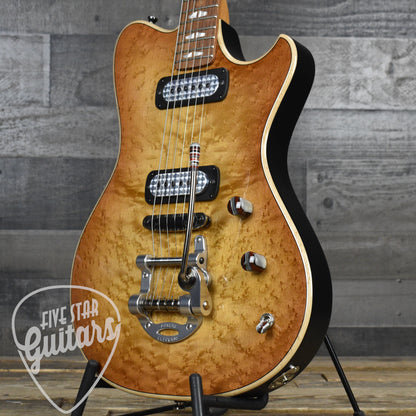 Five Star Select Powers Electric A Type Select Birdseye Maple Top - CamTail - Pale Ale with Powers Electric Gigbag