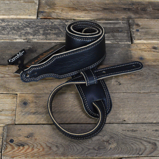 Franklin 2.5" Reversible 3-Ply Glove Leather Strap - Black/Chocolate