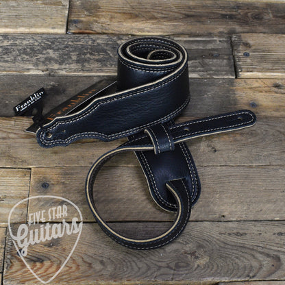 Franklin 2.5" Reversible 3-Ply Glove Leather Strap - Black/Chocolate