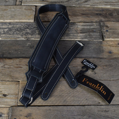 Franklin 2.5" Vintage Guitar Strap - Black