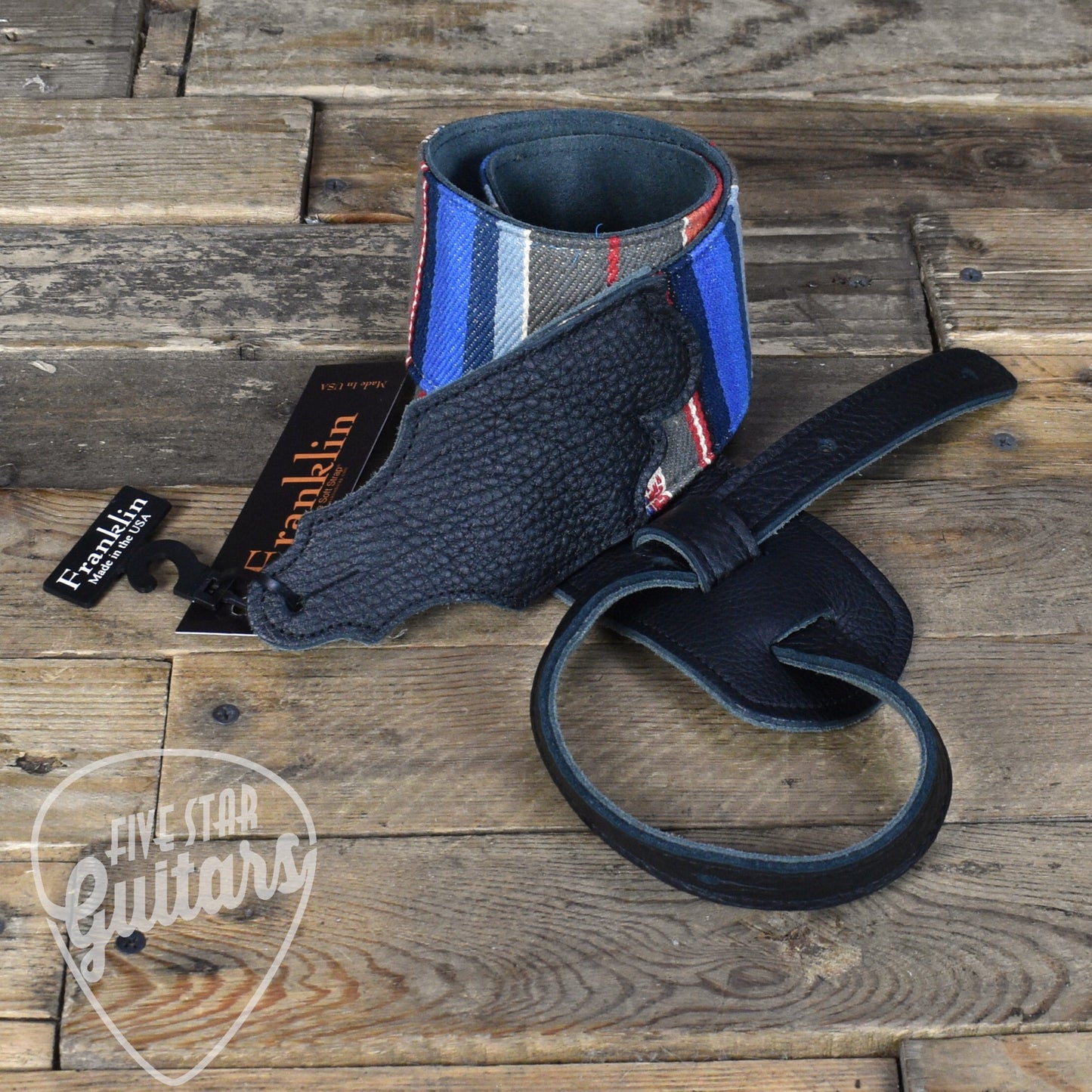 Franklin 3" Saddle Blanket Guitar Strap - Black
