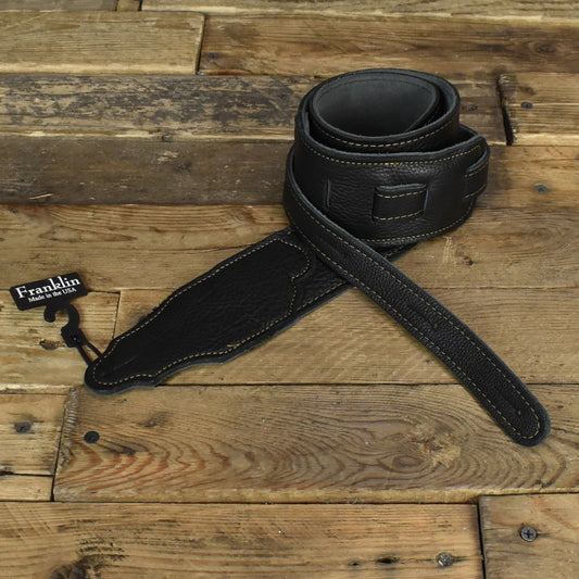 Franklin Original Glove Leather Guitar Strap 2.5" - Black