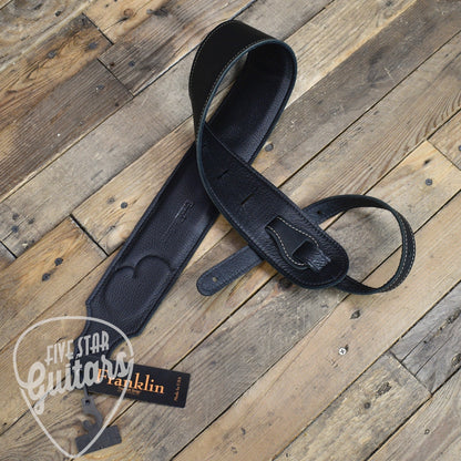Franklin Sculpted Ball Glove Padded Guitar Strap 3" - Black/Red