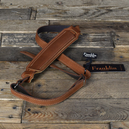 Franklin 2.5" Vintage Guitar Strap - Cognac