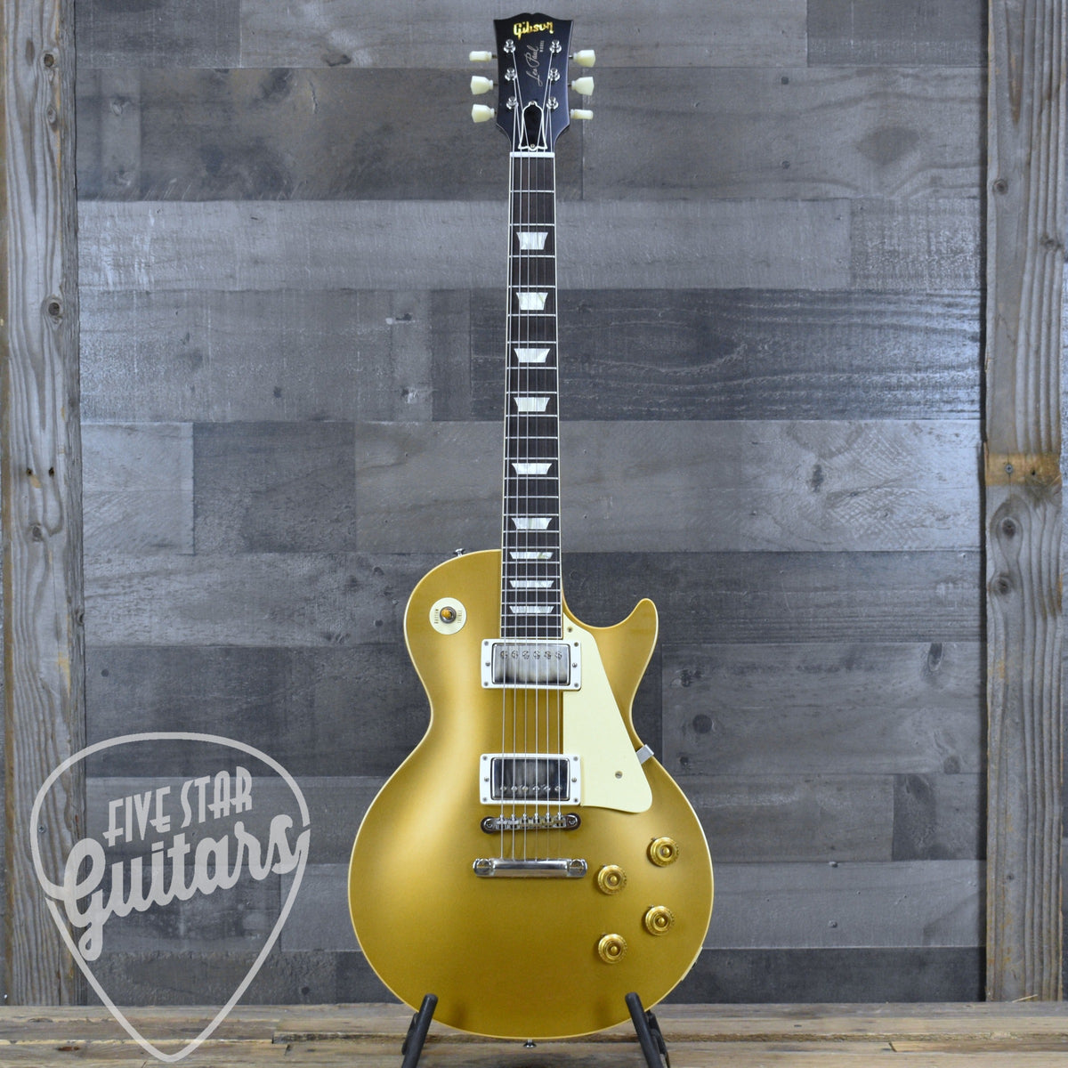 Gibson 1957 Les Paul Goldtop Darkback Reissue VOS - Double Gold with Hardshell Case