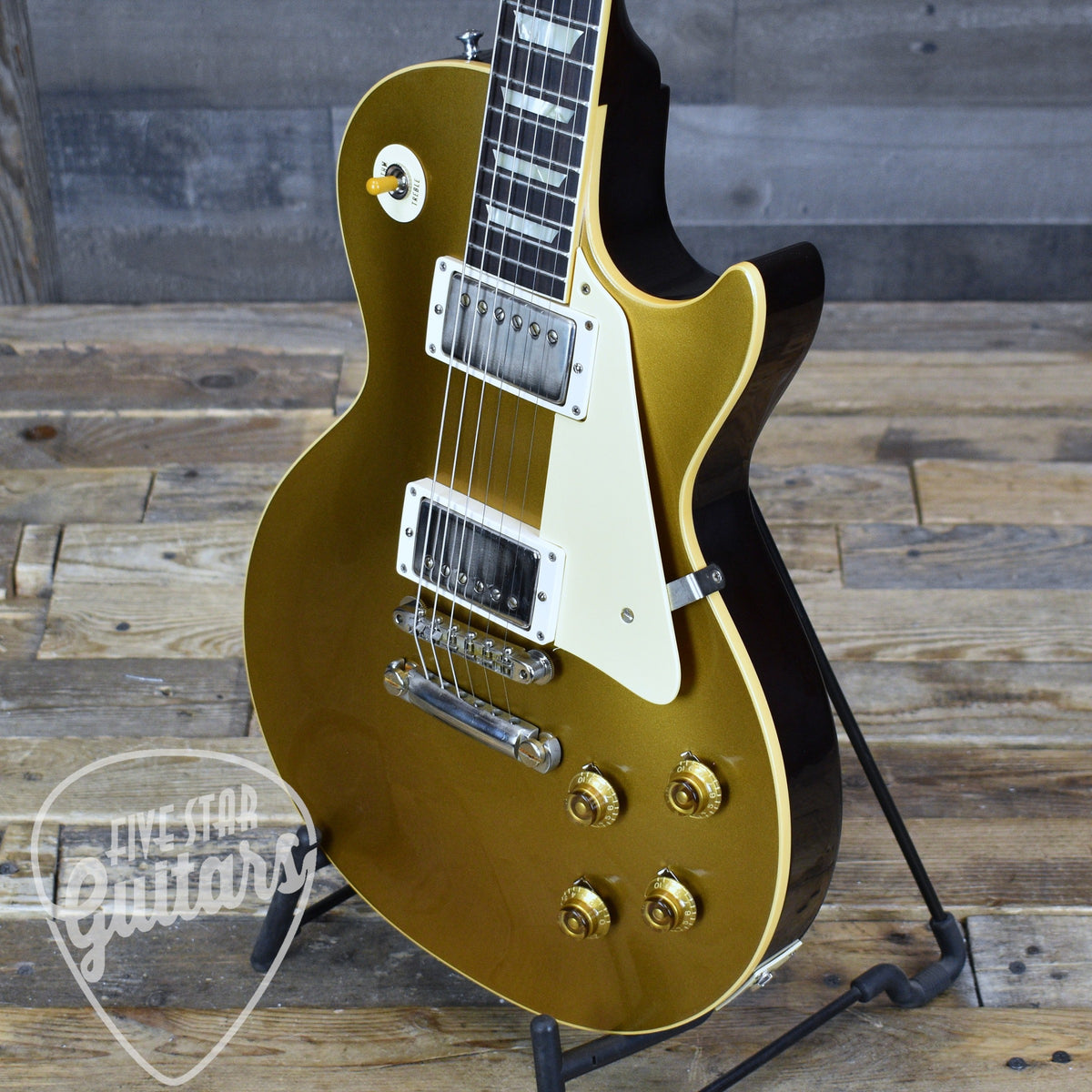 Gibson 1957 Les Paul Goldtop Darkback Reissue VOS - Double Gold with Hardshell Case
