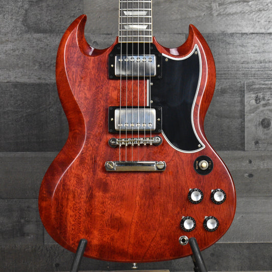 Gibson 1961 Les Paul SG Standard Reissue Stop Bar - Cherry Red with Hard Shell Case