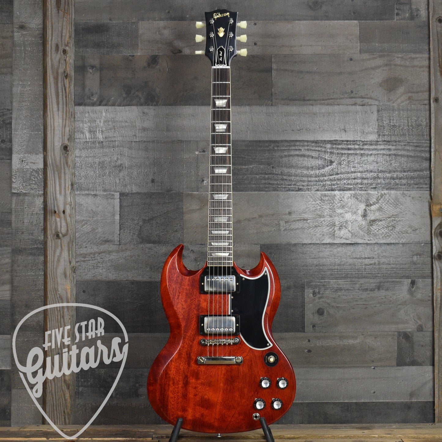 Gibson 1961 Les Paul SG Standard Reissue Stop Bar - Cherry Red with Hard Shell Case