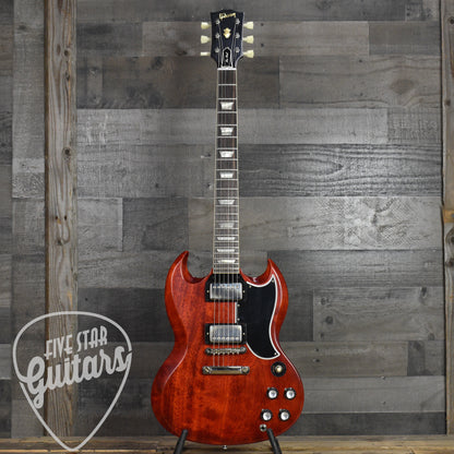 Gibson 1961 Les Paul SG Standard Reissue Stop Bar - Cherry Red with Hard Shell Case