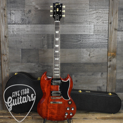 Gibson 1961 Les Paul SG Standard Reissue Stop Bar - Cherry Red with Hard Shell Case