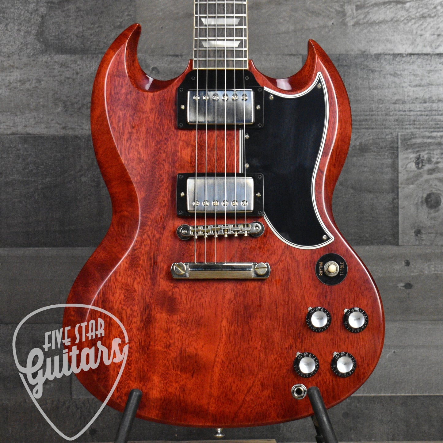 Gibson 1961 Les Paul SG Standard Reissue Stop Bar - Cherry Red with Hard Shell Case