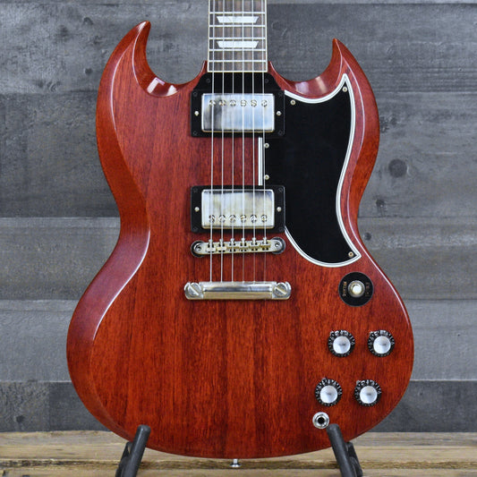 Gibson 1961 Les Paul SG Standard Reissue Stop Bar - Cherry Red with Hard Shell Case