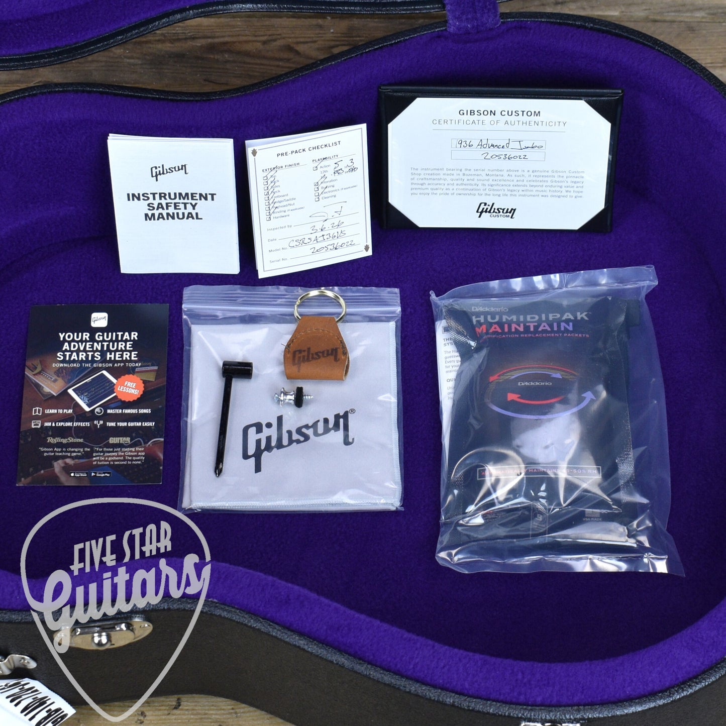 Gibson Custom 1936 Advanced Jumbo - Vintage Sunburst with Hardshell Case