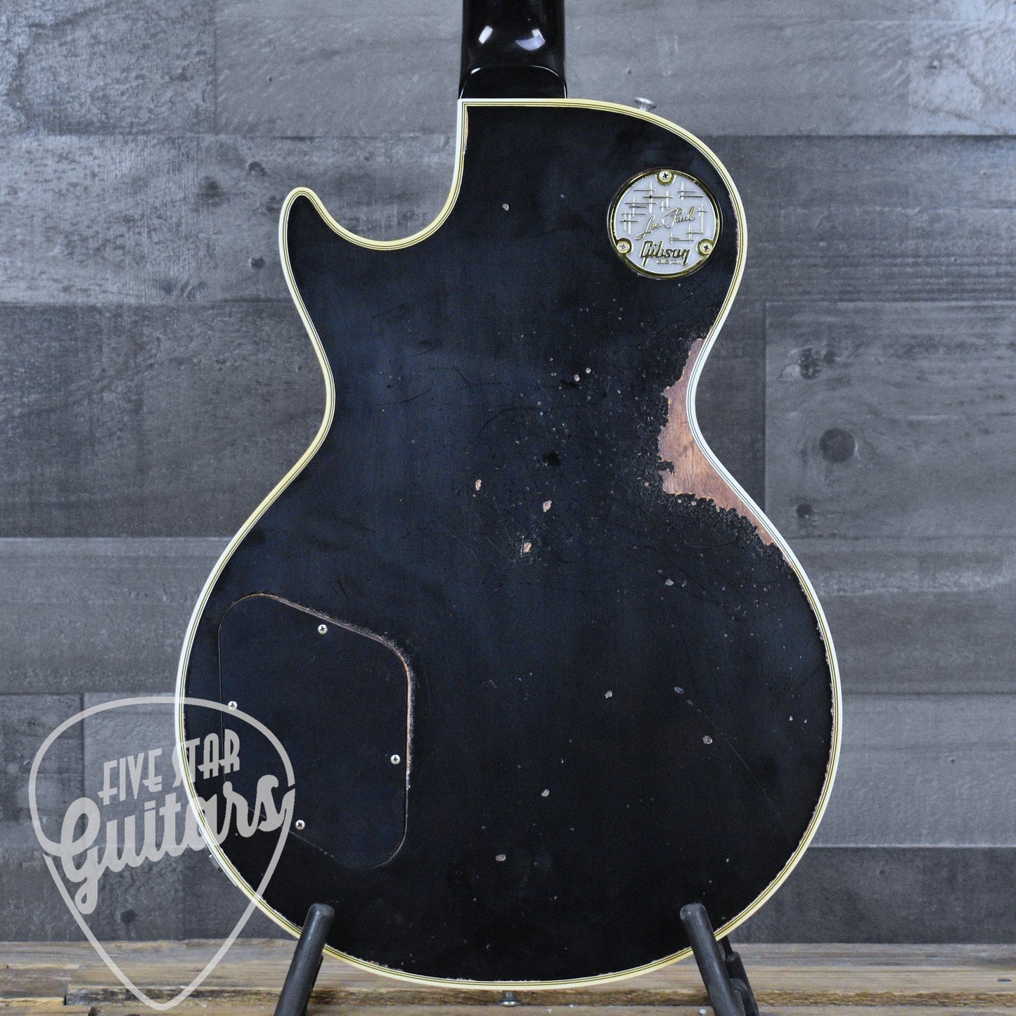 Gibson Custom 68 Les Paul Custom - Olive Drab Top with Black Back Heavy Aged with Hardshell Case