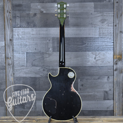 Gibson Custom 68 Les Paul Custom - Olive Drab Top with Black Back Heavy Aged with Hardshell Case