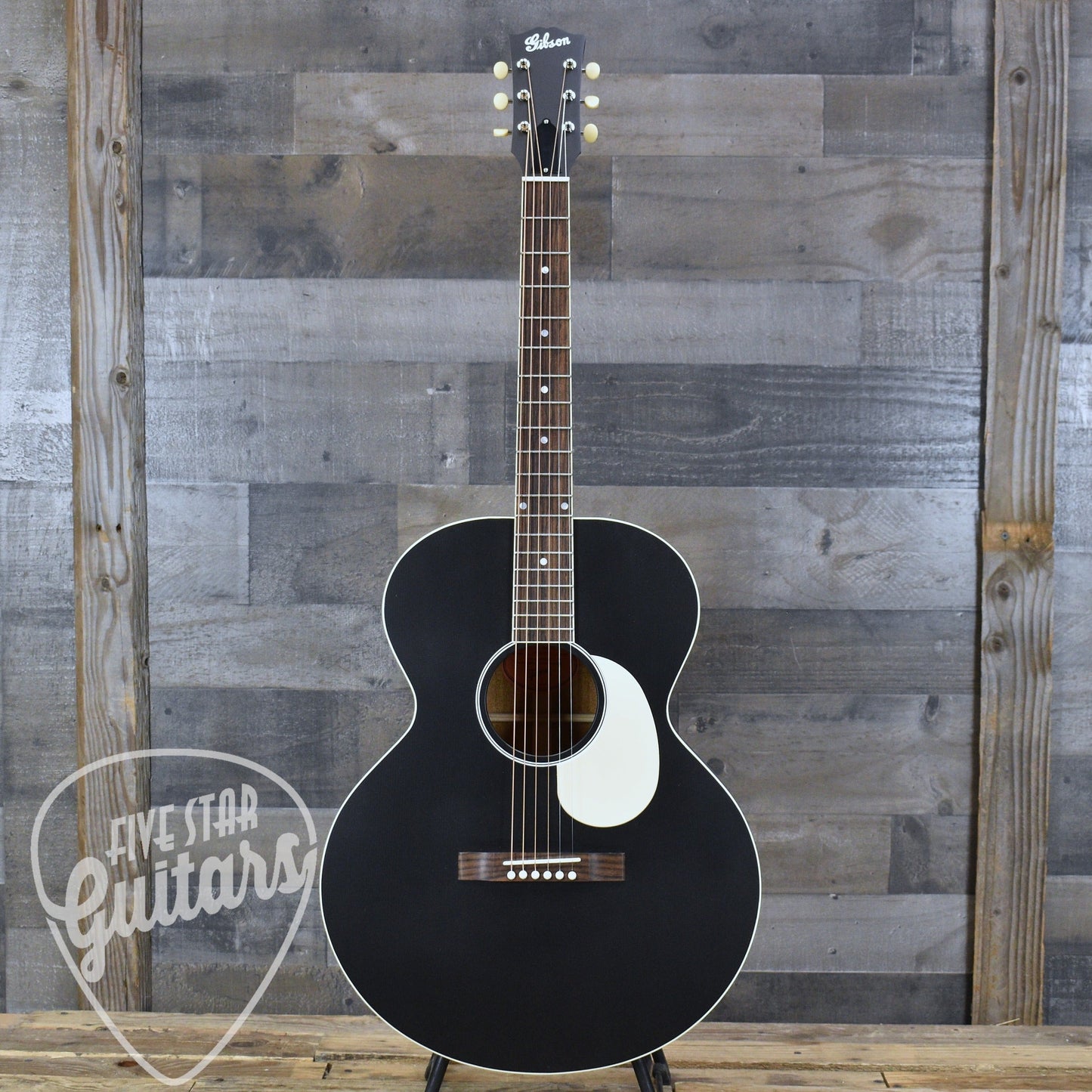 Gibson J-185 Century 12-Fret - Ebony with Hardshell Case