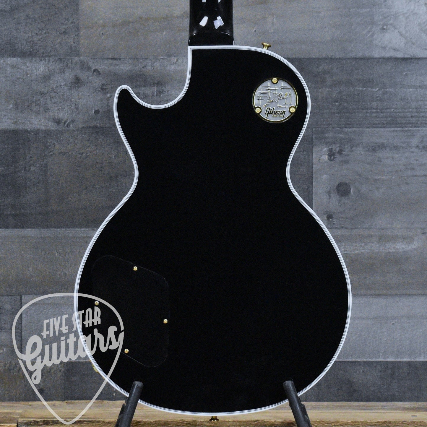 Gibson Les Paul Custom Long Scale - Ebony with Hardshell Case