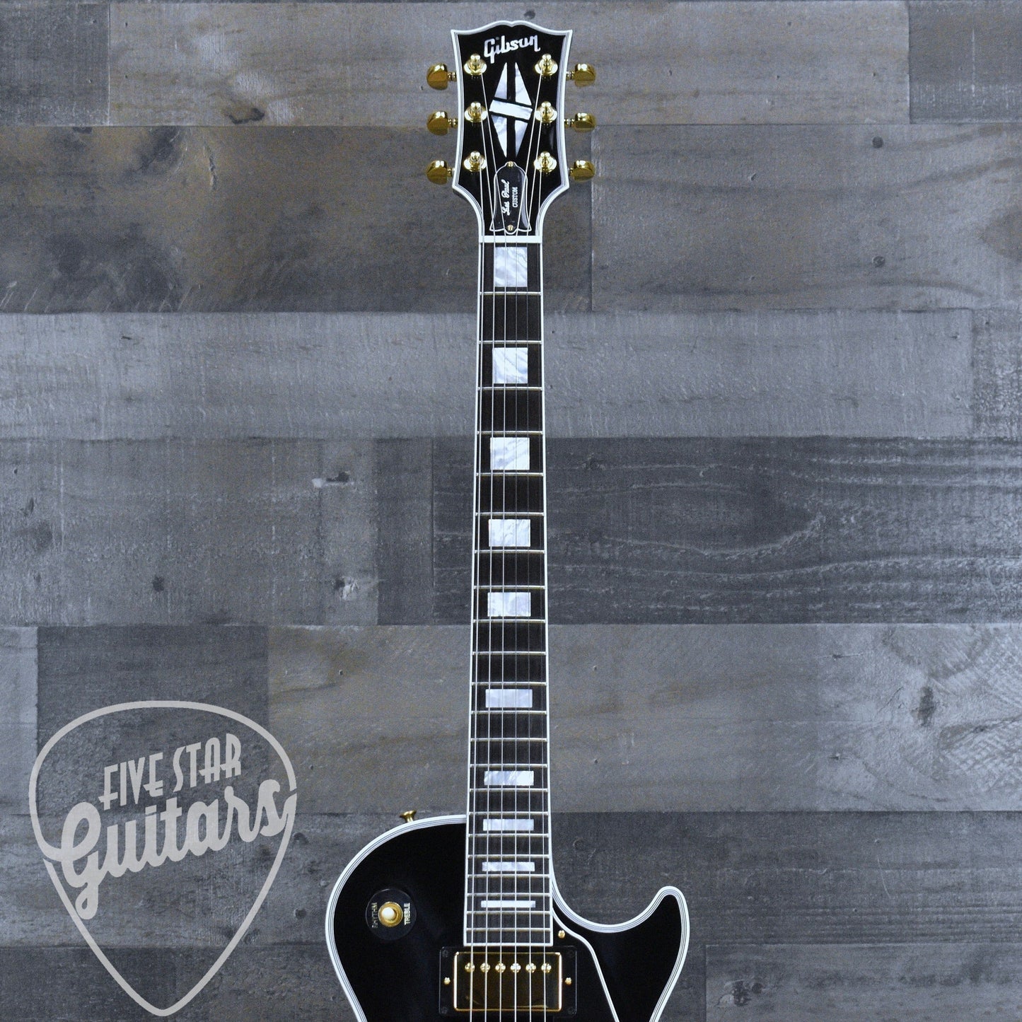 Gibson Les Paul Custom Long Scale - Ebony with Hardshell Case