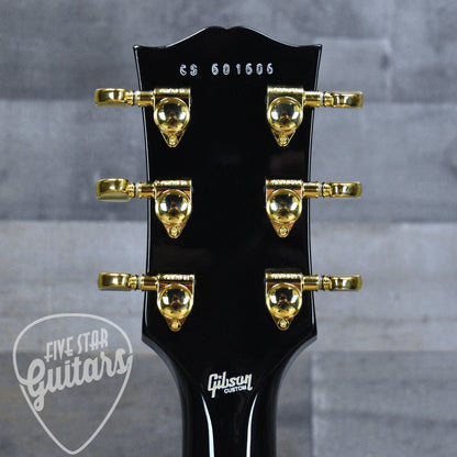 Gibson Les Paul Custom Long Scale - Ebony with Hardshell Case