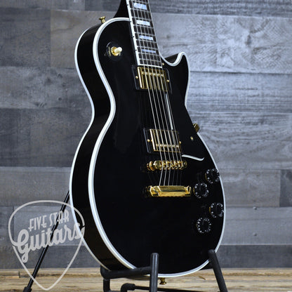 Gibson Les Paul Custom Long Scale - Ebony with Hardshell Case