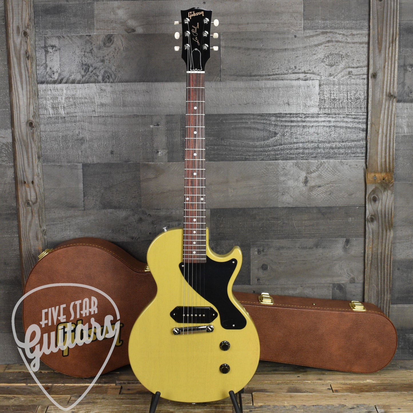 Gibson Les Paul Jr. - TV Yellow with Hardshell Case