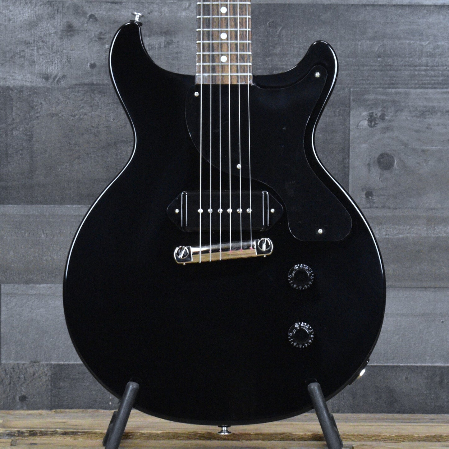 Gibson Les Paul Junior Double Cutaway - Ebony with Hardshell Case