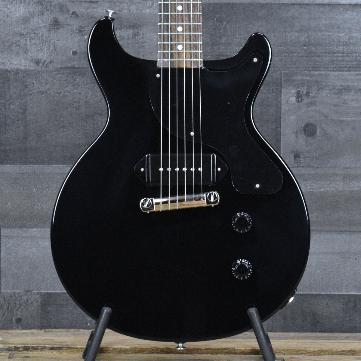 Gibson Les Paul Junior Double Cutaway - Ebony with Hardshell Case 