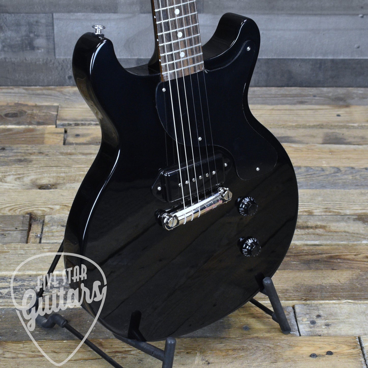 Gibson Les Paul Junior Double Cutaway - Ebony with Hardshell Case