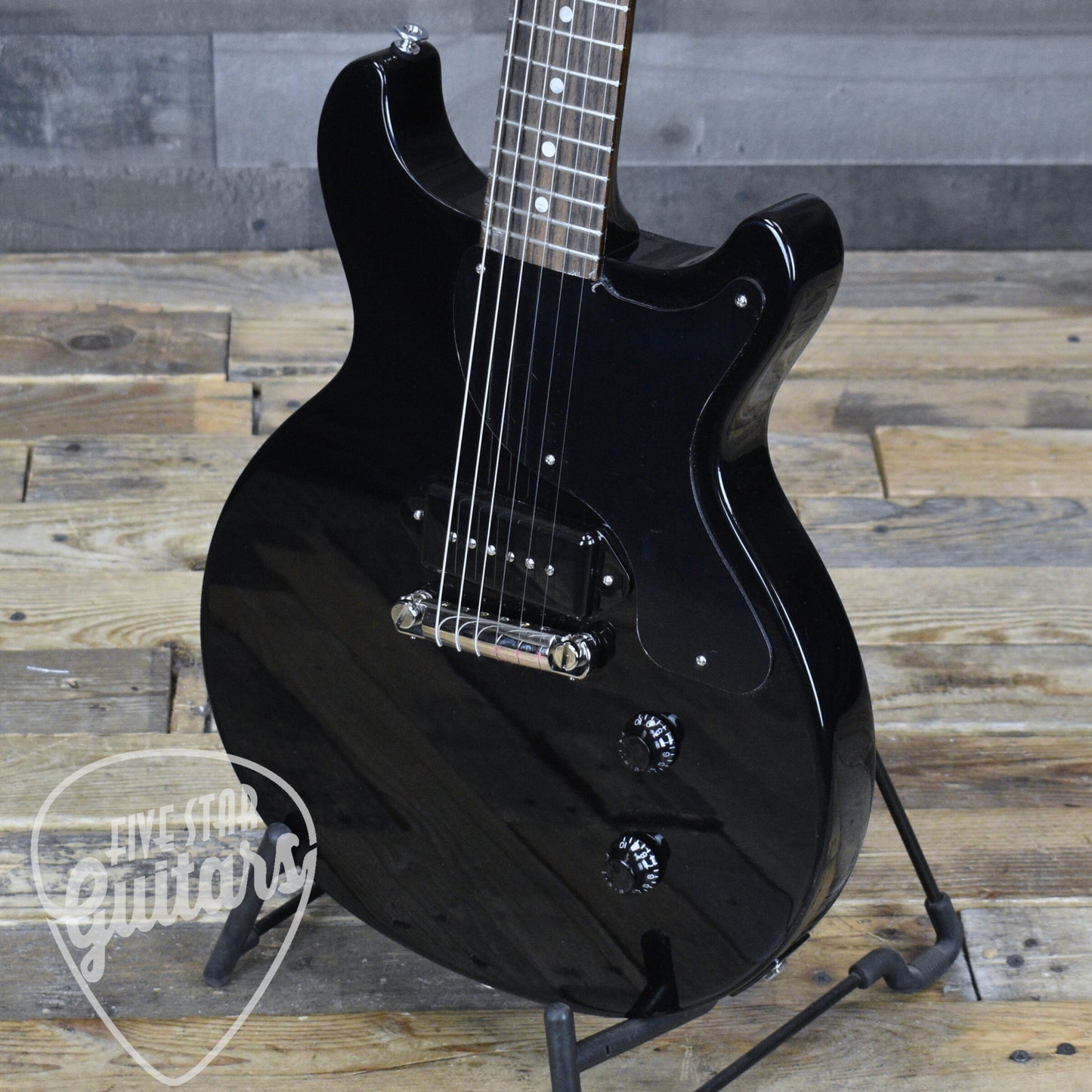 Gibson Les Paul Junior Double Cutaway - Ebony with Hardshell Case