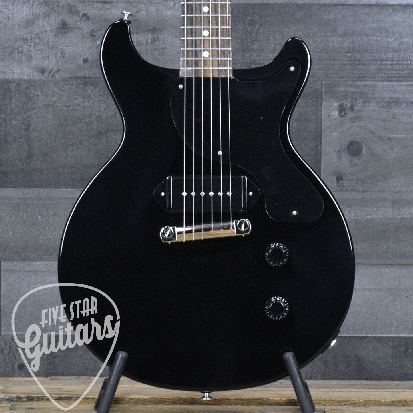 Gibson Les Paul Junior Double Cutaway - Ebony with Hardshell Case