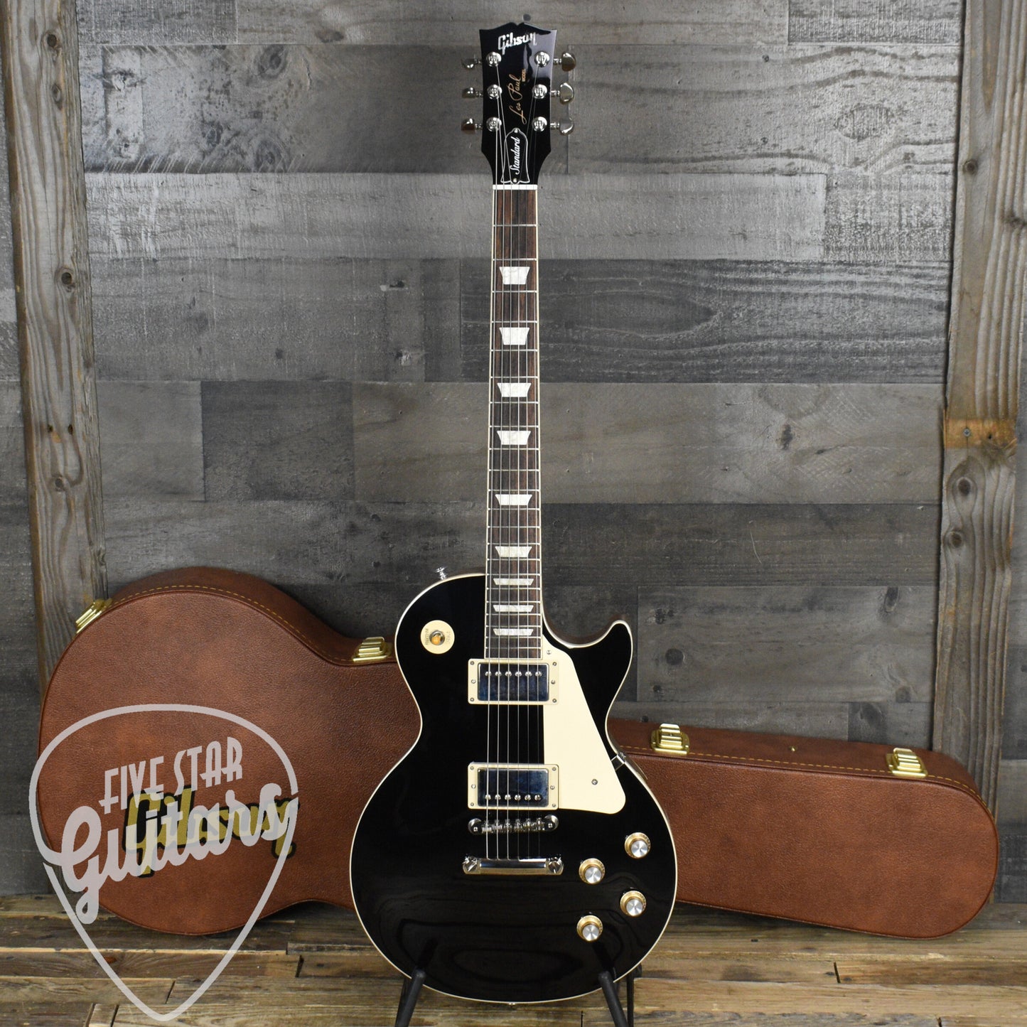 Gibson Les Paul Standard 60s Plain Top - Ebony with Hardshell Case