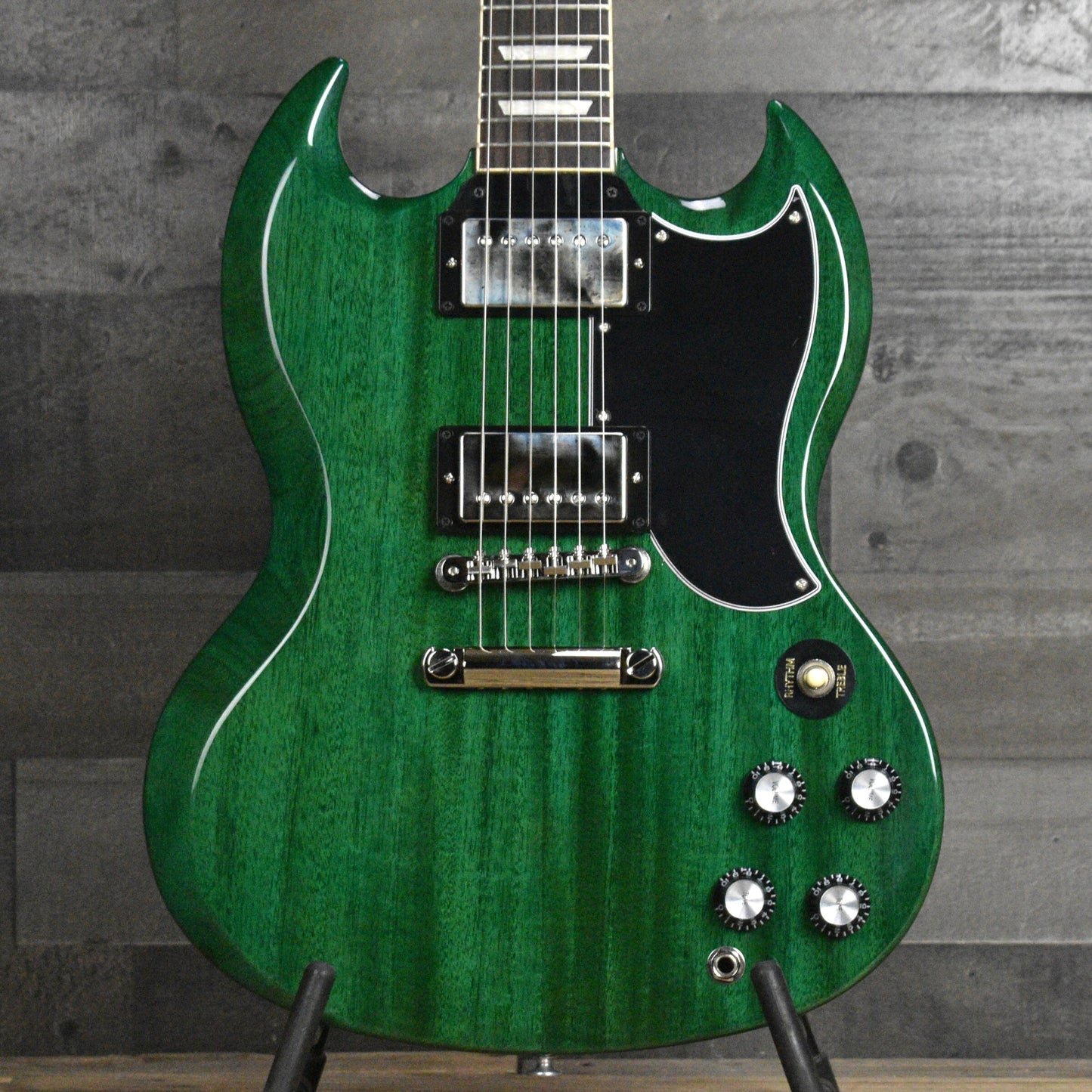 Gibson SG Standard '61 Stop Bar - Translucent Teal with Hardshell Case