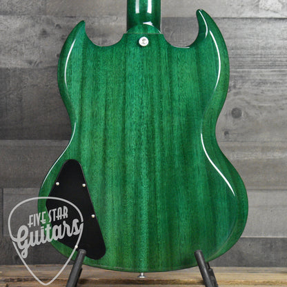 Gibson SG Standard '61 Stop Bar - Translucent Teal with Hardshell Case