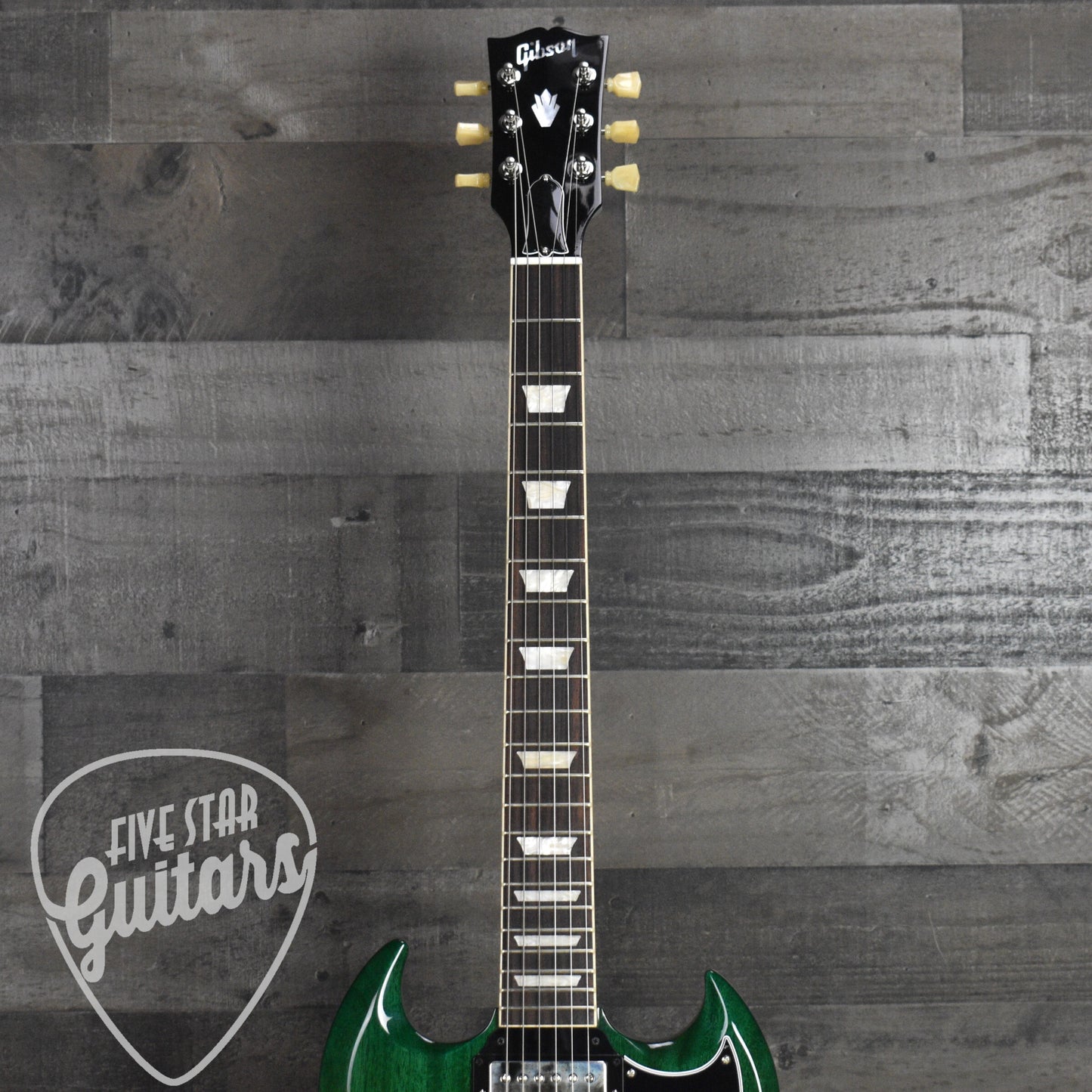 Gibson SG Standard '61 Stop Bar - Translucent Teal with Hardshell Case