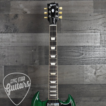 Gibson SG Standard '61 Stop Bar - Translucent Teal with Hardshell Case