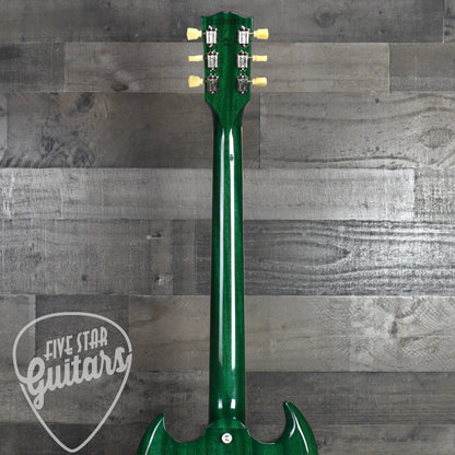 Gibson SG Standard '61 Stop Bar - Translucent Teal with Hardshell Case