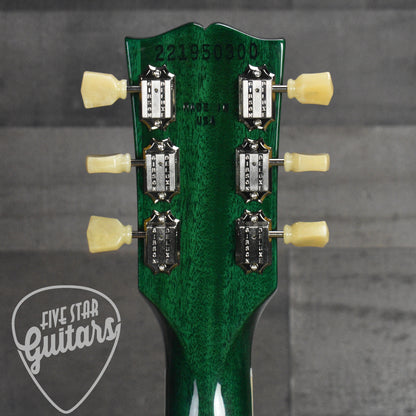 Gibson SG Standard '61 Stop Bar - Translucent Teal with Hardshell Case