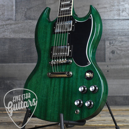 Gibson SG Standard '61 Stop Bar - Translucent Teal with Hardshell Case