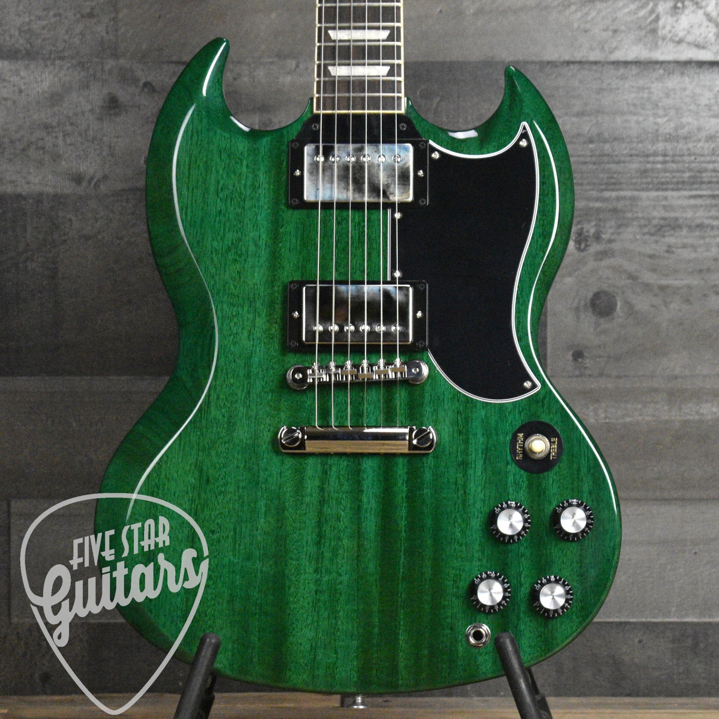 Gibson SG Standard '61 Stop Bar - Translucent Teal with Hardshell Case