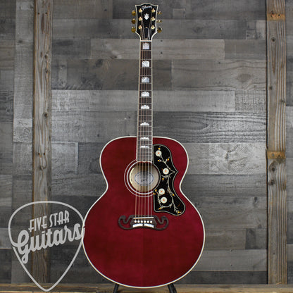Gibson SJ-200 Standard Maple - Wine Red with Hard Shell Case