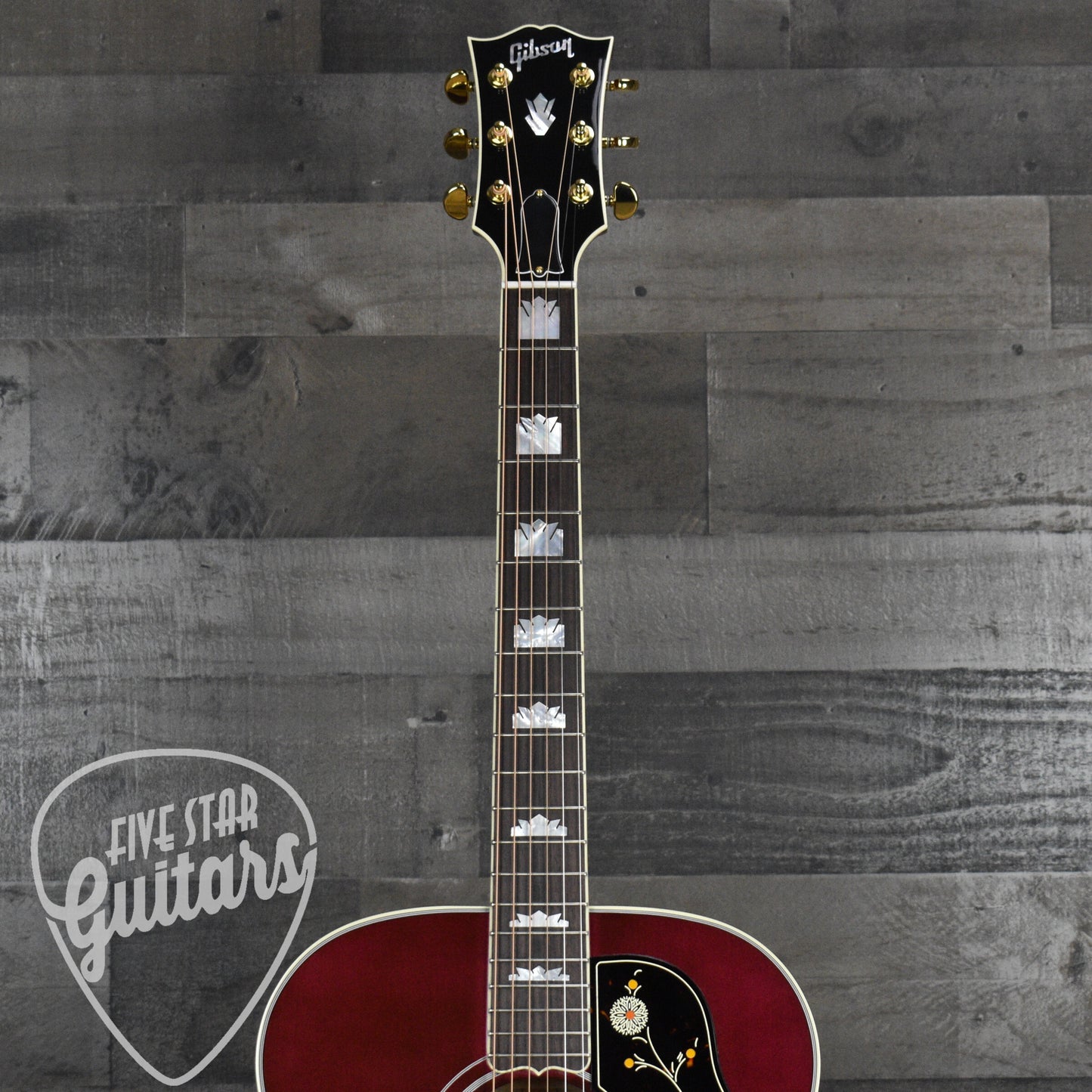 Gibson SJ-200 Standard Maple - Wine Red with Hard Shell Case