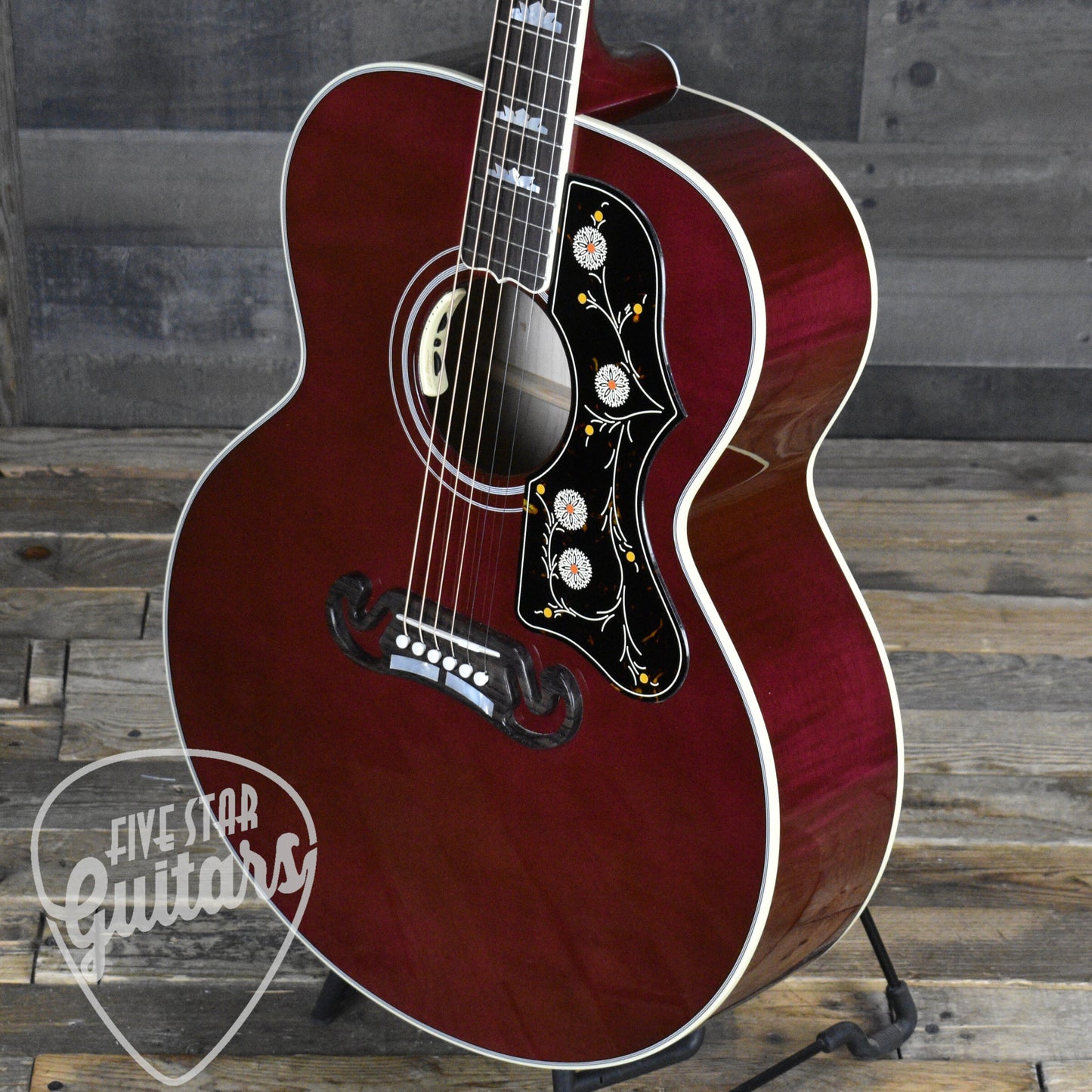 Gibson SJ-200 Standard Maple - Wine Red with Hard Shell Case